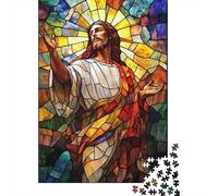Art Christian Jesus Puzzle Family Fun Paper Rectangular Jigsaw Puzzle for Boy Or Girl Children's Day Gifts 1000pcs (75x50cm)