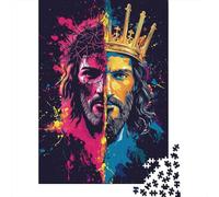 Art Christian Jesus Puzzle Fun Premium Cardboard Jigsaw Puzzle for Adults Teen 1000pcs (38x26cm)