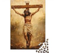 Art Christian Jesus Puzzle Rectangular Paper Board 100 Percent Recycled Cardboard Jigsaw Puzzle for Adult Children 1000pcs (75x50cm)