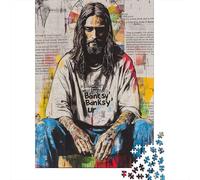 Art Christian Jesus Puzzle Toy Educational Game Premium Cardboard Jigsaw Puzzle for Adult Children 1000pcs (38x26cm)