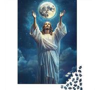Art Christian Jesus Puzzle Unique Home Decor Paper Rectangular Jigsaw Puzzle for Adults Teen 1000pcs (75x50cm)
