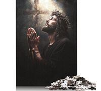Art Christian Jesus Puzzles for Adults 1000 Pieces Puzzles for Adults & Teenager Age 12 Years Up Christmas Eve Gifts 1000pcs (75x50cm)