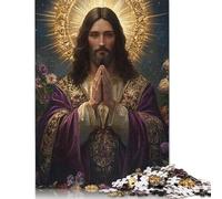 Art Christian Jesus Puzzles for Adults 500 Piece Puzzle for Teenager Age 12 Years Up Christmas Eve Gifts 500pcs (52x38cm)