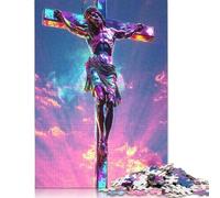 Art Christian Jesus Puzzles for Adults 500 Piece Puzzle for Teenager Educational Game Challenge Toy 500pcs (52x38cm)