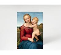 Art Christmas Card - The Small Cowper Madonna - (1505) by Raphael, Giclée Printed on 5 x 7 Matt Fine Art 324gsm Card, Blank Inside for own message