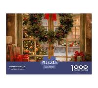 Art Christmas Tree Jigsaw Puzzles for Adults The Impossible Challenge 1000 Pieces Difficult Hard Jigsaw Puzzles for Man And Woman with Letters on Back 70x50cm/1000pcs
