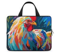 Art Colorful Chicken Laptop Bag Durable Laptop Sleeve Water-Resistant Notebook Bag for Computer Or Tablet