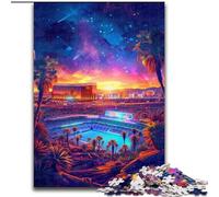 Art Colourful Buildings Jigsaw Puzzles for Adults 1000 Piece, for And 14 Years And over Brainteaser Family Games Christmas Birthday Gifts (26x38cm)