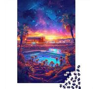 Art Colourful Buildings Puzzle Difficult Challenge 100 Percent Recycled Cardboard Jigsaw Puzzle for Kids And Adults Age 12 Years Up 1000pcs (38x26cm)