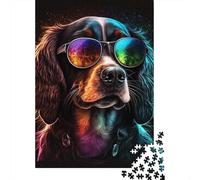 Art Colourful Dogs Puzzle Difficult Hard Paper Rectangular Jigsaw Puzzle for Adult Children Unique Gift 1000pcs (38x26cm)
