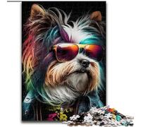 Art Colourful Dogs Puzzles for Teenagers Teens 1000pc Puzzle, Family Game Stress Reliever Difficult Challenge Gifts for Friends And Family (50x75cm)