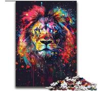 Art Colourful Lions 2000 Piece Jigsaw Puzzle for Adults Teens, Decompressing Intellectual Educational Toy Educational Game for Birthday, Chrismas (70x100cm)
