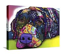 ART.COM Canvas Wall Art Prints Savvy Labrador by Dean Russo, Animals Decor, 24" x 18"