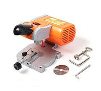 Art Craft Mini Cut Off Machine Mitre Saw 220V Mini Bench Top Cut-Off Saw Set 45° Miter 2" Blade for Metal Wood Cutting
