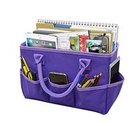 Art Craft Supplies Tote Bag Art Craft Storage Caddy Organizer Bag for Artist Kindergarten School Teacher Stationery Organizer Bag Art Supplies Carrying Case for Drawing Book Notebook Paint Brushes