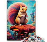 Art Cute Squirrel Jigsaw Puzzles for Adults Teenagers Jigsaws Puzzle,Decompressing Intellectual Educational Toy Secret Santa Gifts (38x26cm)