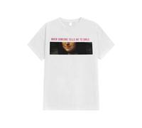 Art - Da Vinci Smile Mona White - T-Shirt - white - S - 100% Cotton S