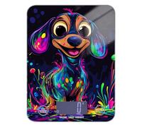 Art Dachshund LCD Display portable food scales 11lb/0.18oz, 5kg/5g small weighing scale in grams with 4 unit for Cooking Keto Baking (Batteries not Included)