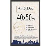 Art & Dec Zone® Sl lack MDF Picture Frame 40x50 cm