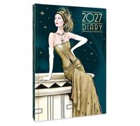 Art Deco 2027 A5 Weekly View Diary | Hardback Organiser with Claire Coxon Artwork | Planner for Appointments, Notes & Scheduling