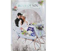 Art Deco ~ Both of You ~ Glittered Christmas Card