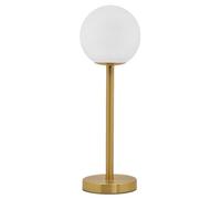 Art Deco Brass Table Lamp Opaque Glass Shade Bedside Light Frosted Globe Desk Lamp H3117