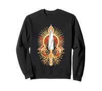 Art Deco Chef Knife Geometric Roots Retro Culinary Sweatshirt