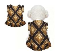 Art Deco Diamond L Pet Apparel for Small Dogs-Cute Summer Outfit for Puppy, Soft Breathable Pet Clothes for Cat