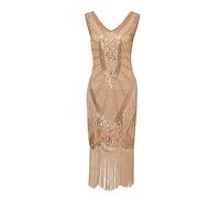 Art Deco Dresses for Women Black Flapper Dress 1920S Dresses for Women Gold Sequin Flapper Dress Plus Size Vintage Sleeveless Cocktail Dress Great Dresses