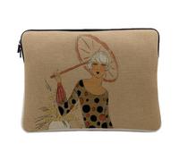 Art Deco Elegant Art Deco Fashion Sleek Laptop and Tablet Case for Computer and Tablet - 14-15 Inches - Printed in France