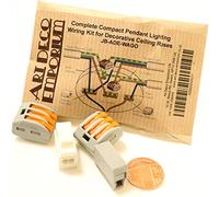 Art Deco Emporium 240 Volts Compact Pendant Lighting Wiring Kit for Decorative Ceiling Roses