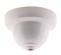 Art Deco Emporium Reproduction Ceiling Rose Cup for use in Retro Ceiling Pendant in Bakelite with Applied White Finish