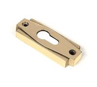 Art Deco Euro Escutcheon - Aged Brass