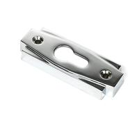 Art Deco Euro Escutcheon - Polished Chrome