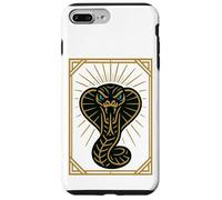 Art Deco Evil: Golden Cobra Head Symbol Case for iPhone 7 Plus/8 Plus