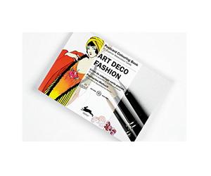 Art Deco Fashion: Display Box with 20 Postcard Colouring Books (Multilingual Edition)