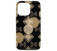 Art Deco Geometric Casino Style Circular Linework Design Case for iPhone 13 Pro