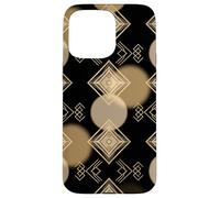 Art Deco Geometric Casino Style Circular Linework Design Case for iPhone 15 Pro Max