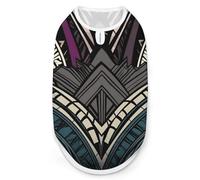 Art Deco Geometric Pattern Dog Shirt Quick Dry Breathable Pet T-Shirt Soft Stretchy Sleeveless Vest Dog Apparel XL