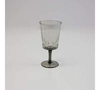 Art Deco Grey Smoked Champagne and Wine Glasses Wedding Table Home Decor (Wine Glass)