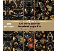 Art Deco Insects Scrapbook Paper Pad: Buzz and Flutter patterns for cardmaking papercrafts