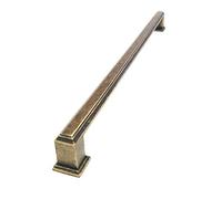 Art Deco Kitchen Cabinet Cupboard Handles (Sets of 6), Boss Bar Bow Deep Antique Brass Finish. for Kitchens, wardrobes, General Furniture by FFF. (288mm Between fixings)