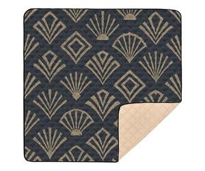 Art-Deco Luxe Glitter Pattern Large Stylish Baby Play Mat for Indoor Outdoor Washable Kicking Mat for Babies Infants Toddlers, 50'' x 50''