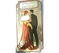 Art Deco - One I Love - Glittered Christmas Card - Husband, Wife