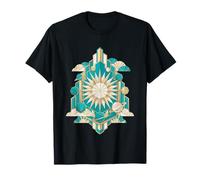 Art Deco Paper Cosmos Geometric Sunburst T-Shirt