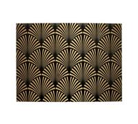 Art Deco Pattern Seamless Black Gold,500 Pieces Puzzles for Adults-Wooden Jigsaw Puzzle for Adults Elderly