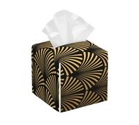 Art Deco Pattern Seamless Black Gold, Tissue Box Cover Tissue Box Holder Tissue Dispenser Tissue Holder