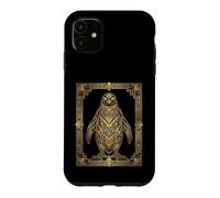 Art Deco Penguin Geometric Stylized Design Case for iPhone 11