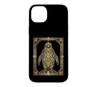 Art Deco Penguin Geometric Stylized Design Case for iPhone 14 Plus