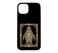 Art Deco Penguin Geometric Stylized Design Case for iPhone 15 Plus
